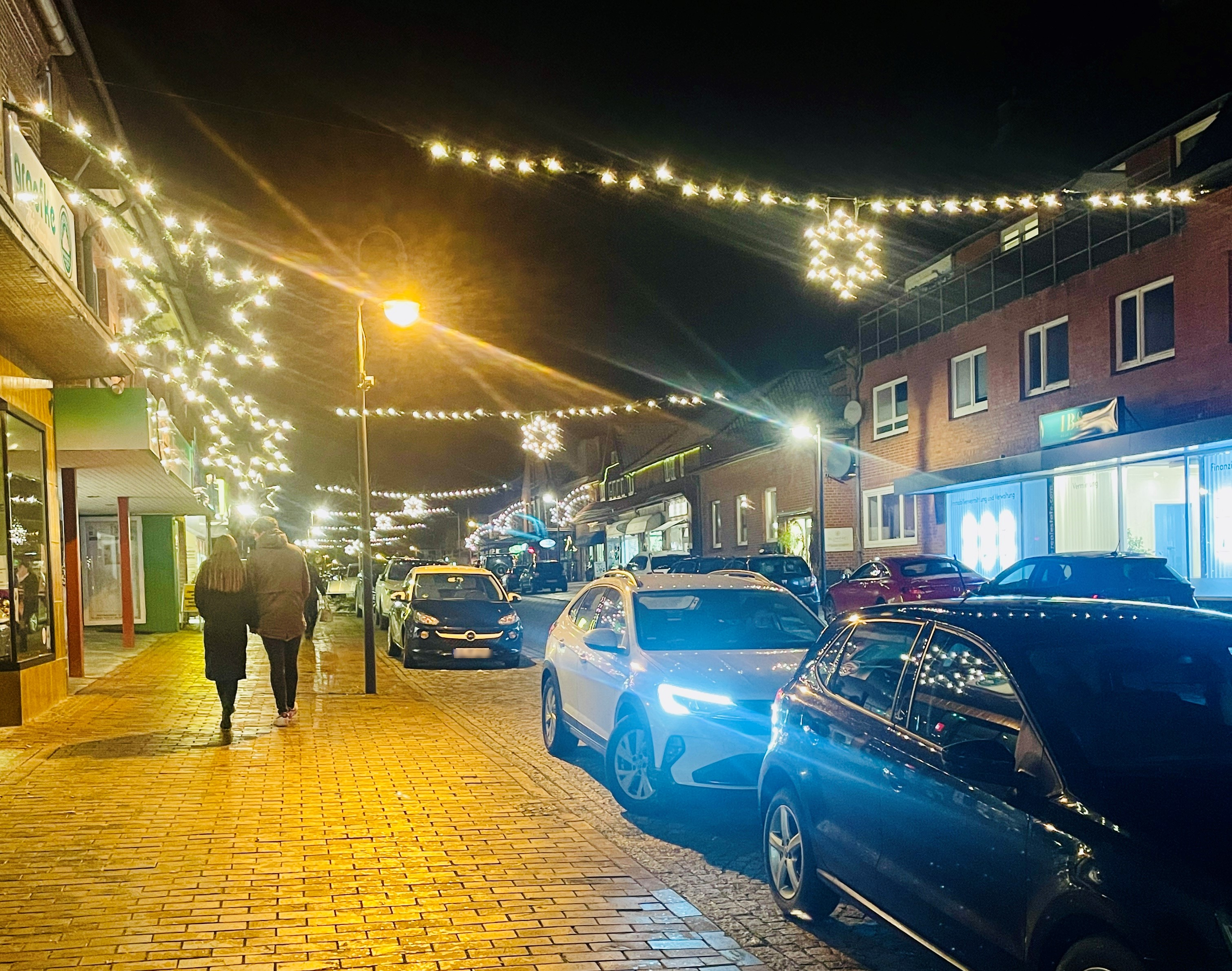 Weihnachtsbeleuchtung Bahnhofstraße Bienenbüttel 2023 