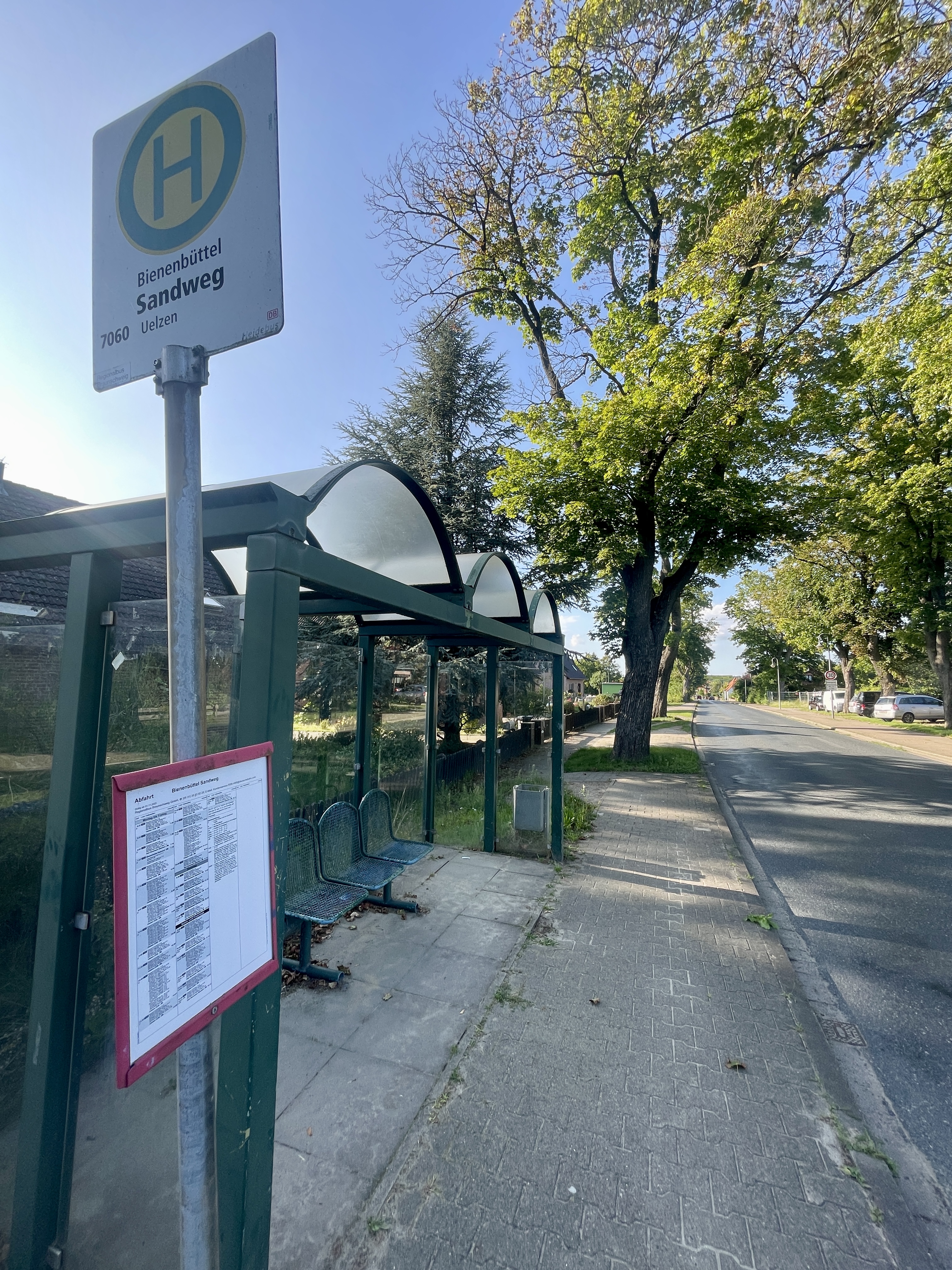 Bushaltestelle in Bienenbüttel